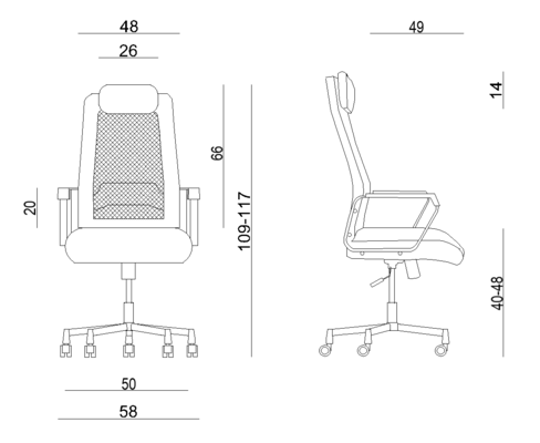 Ergonomic office chair FOX