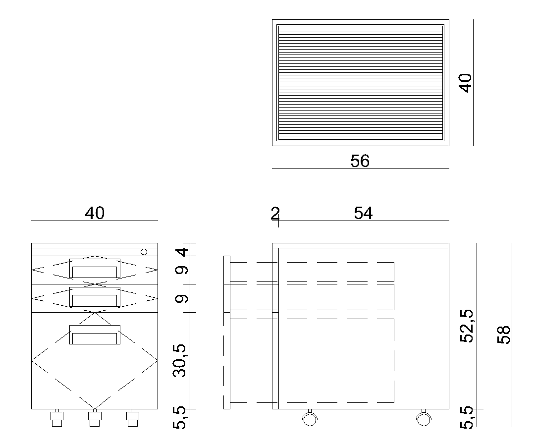 Office container model 324 - dimensions