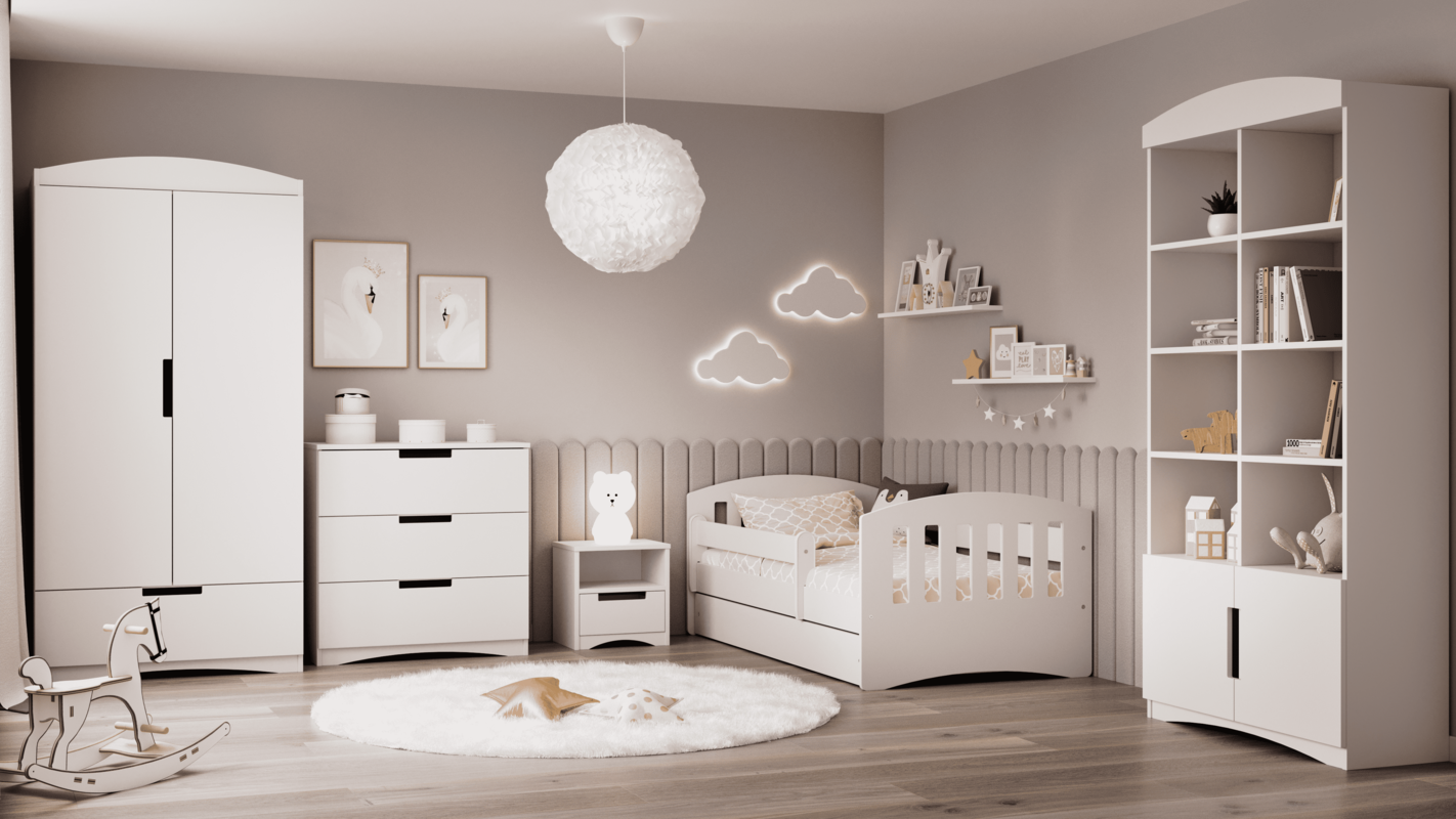 Children's Bed And Wardrobe Set Modern Childrens Bedroom